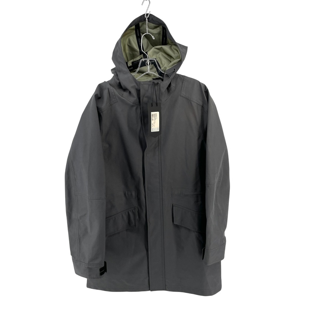 NWT Spiewak Zenith Parka Ashpalt Gray Hooded Jacket Coat Mens‎ Large Waterproof